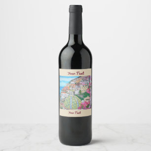 Positano, Wine (or Sparkling Wine) Bottle Label