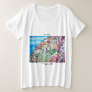 Positano - Women's Plus-Size Basic T-Shirt