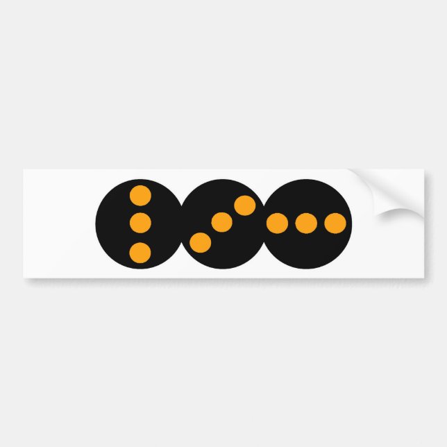 Position Light Signals Bumper Sticker (Front)