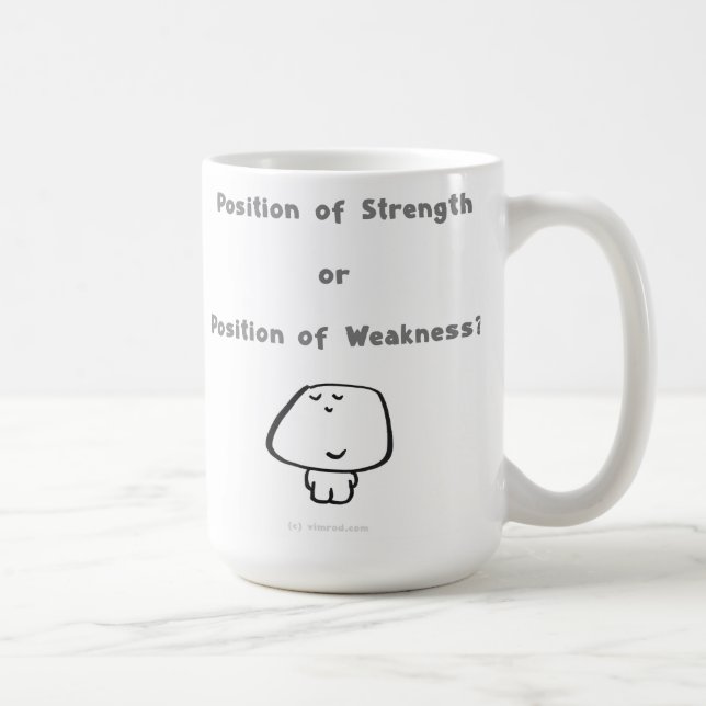 Position of Strength  or  Position of Weakness? Coffee Mug (Right)