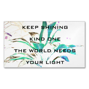 Positive Affirmation Business Card Fridge Magnet