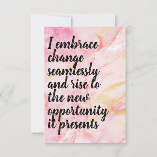Positive Affirmation "Embrace" Pink/Orange/Gold