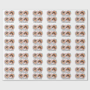 Positive Affirmation Emoji Emotional Mental Health Wrapping Paper