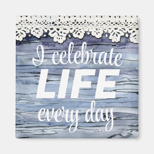 Positive Affirmation For Perfect Body Healthy Life Magnet (Front)