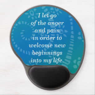 Positive Affirmation Forgiveness Anger Management Gel Mouse Pad
