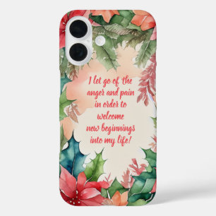 Positive Affirmation Letting Go Of Pain And Anger iPhone 16 Case