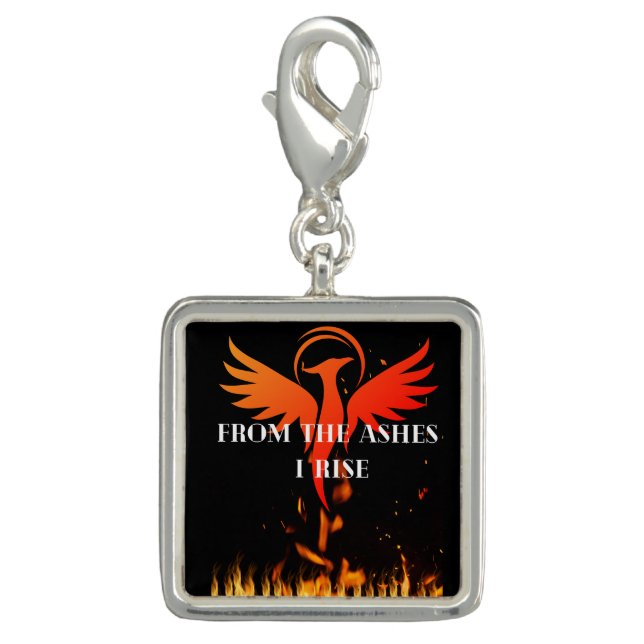 Positive Affirmation Phoenix Charm  (Front)
