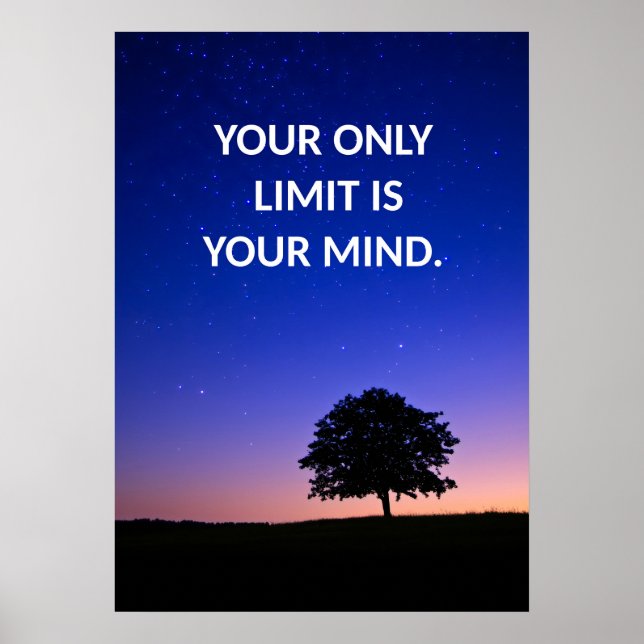 Positive Affirmation Quote Poster (Front)