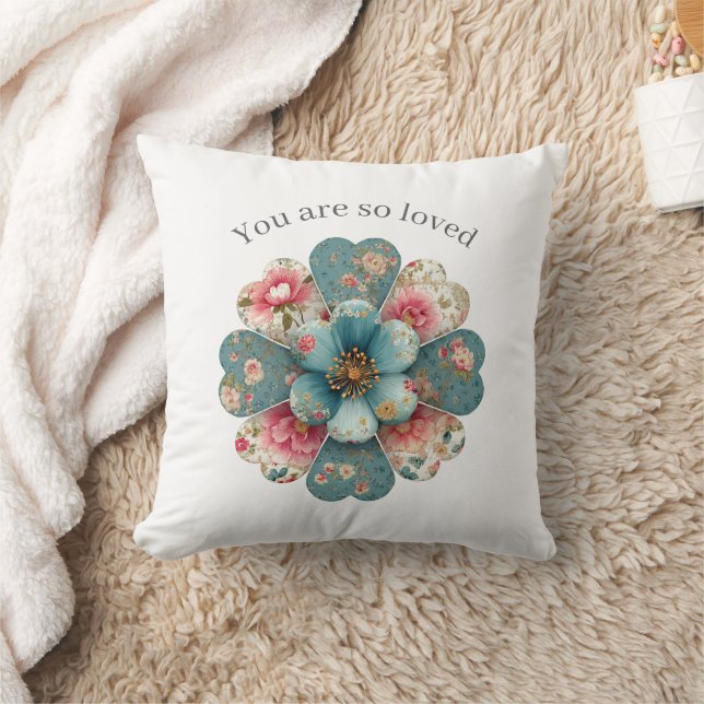 Positive Affirmation Throw Pillow You Are So Loved (Blanket)