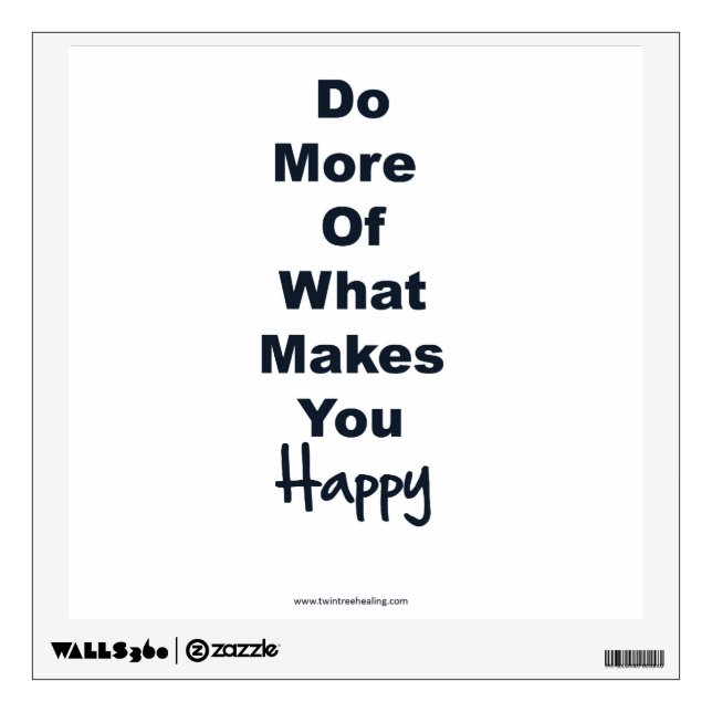 Positive Affirmation Wall Decal - Happiness (Front)