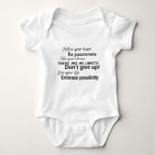 Positive affirmations baby bodysuit