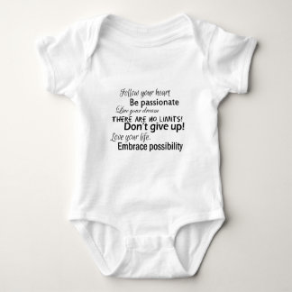 Positive affirmations baby bodysuit