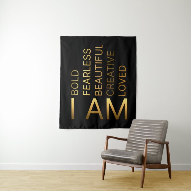 Positive affirmations Christian Tapestry (In Situ)