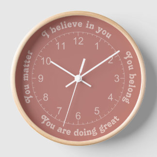 Positive Affirmations Clock
