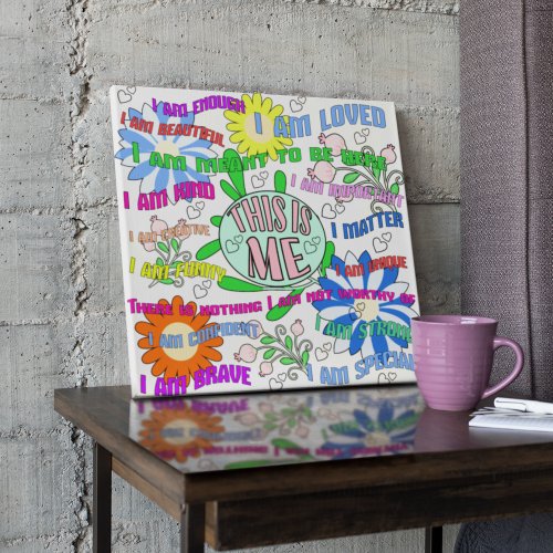 Positive Affirmations Color Yourself Wall Art