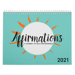 Positive Affirmations  Editable Year Calendar