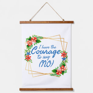 positive affirmations for anxiety and self love hanging tapestry