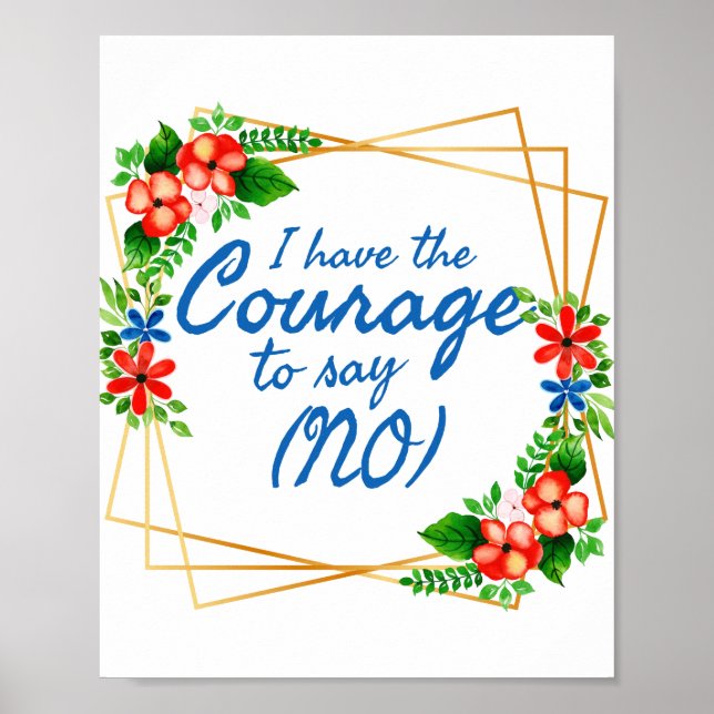 positive affirmations for anxiety and self love poster (Front)