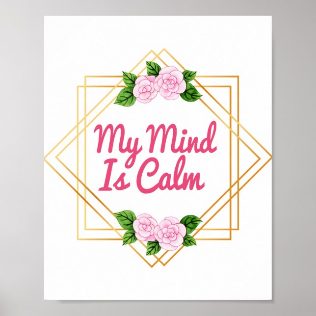 positive affirmations for inspiration poster (Front)