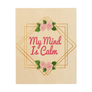 positive affirmations for inspiration wood wall art