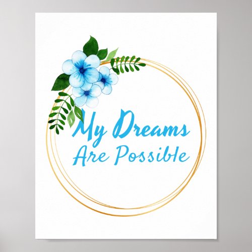 positive affirmations for life acceptance poster