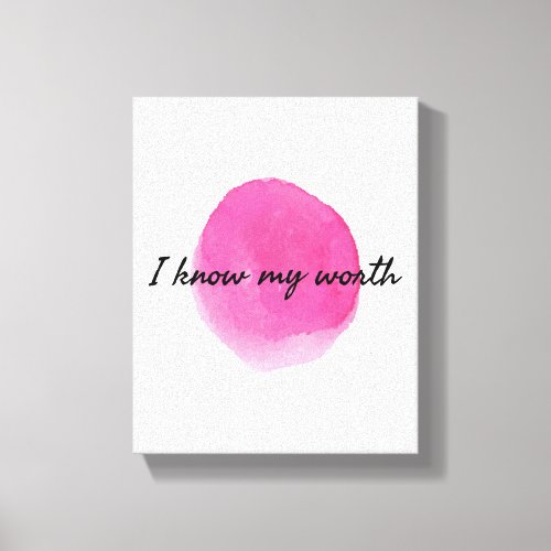 positive affirmations for self acceptance canvas print