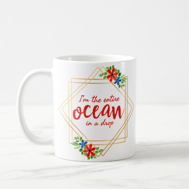 positive affirmations for self acceptance coffee mug (Left)