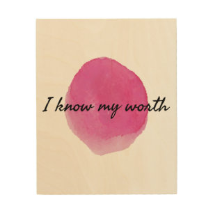 positive affirmations for self acceptance wood wall art
