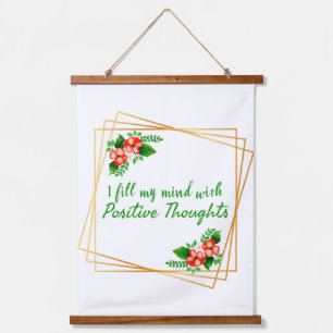 positive affirmations for self love and success hanging tapestry