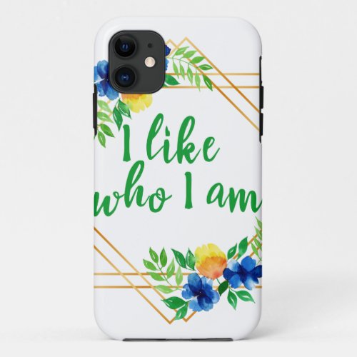 positive affirmations for success and self love iPhone 11 case