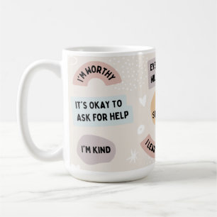 Positive Affirmations 'I'm Worthy' Mental Health Coffee Mug