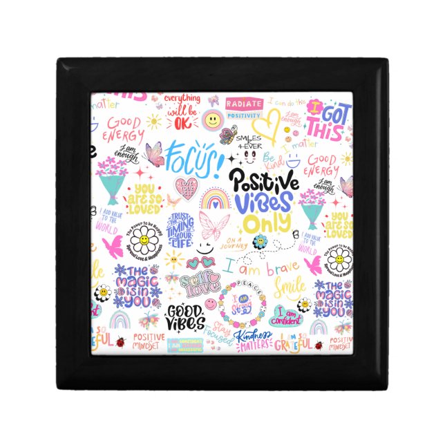 Positive Affirmations Keepsake Box (Front)