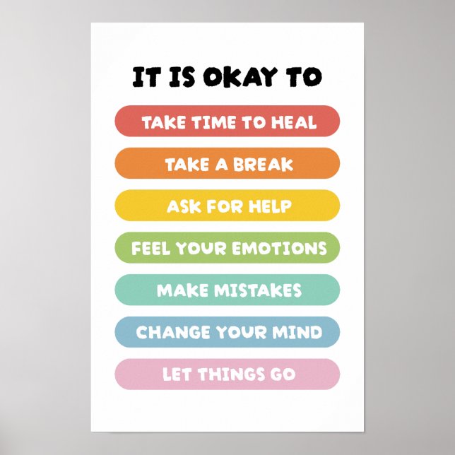 Positive Affirmations Poster (Front)
