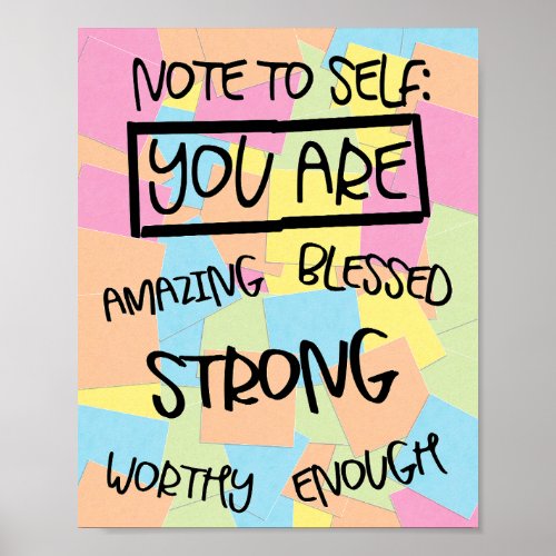 Positive Affirmations Poster