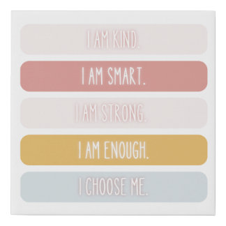 Positive Affirmations Print Set, Kids Wall Art, 
