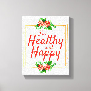 positive affirmations quotes for work and life canvas print