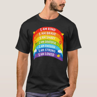 Positive Affirmations Rainbow T-Shirt