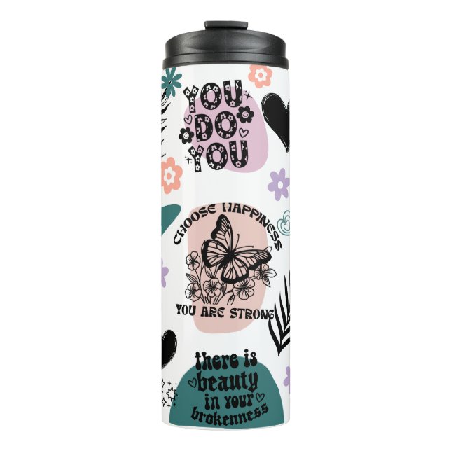 Positive Affirmations, Self-Love Quotes  Thermal Tumbler (Front)