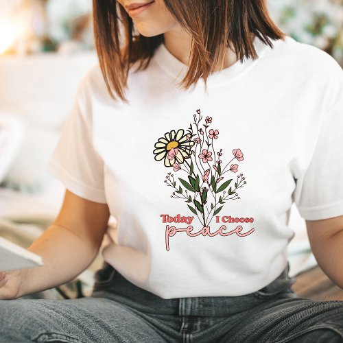 Positive Affirmations Shirt Good Vibes Wildflower