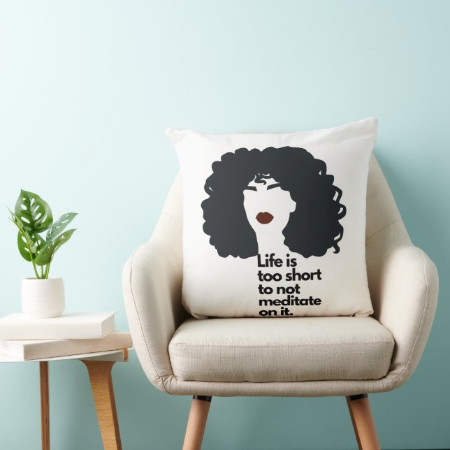 Positive Affirmations  Throw Pillow (Chair)