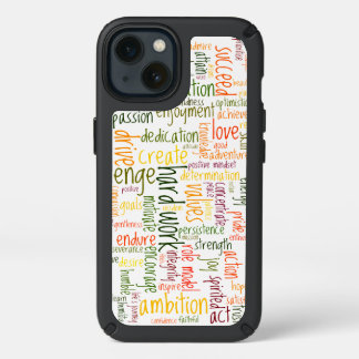 Positive and motivational words list speck iPhone 13 case