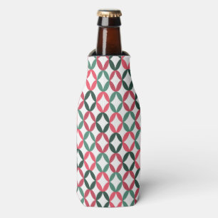 Positive and Negative Space - Teal and Pink Bottle Cooler