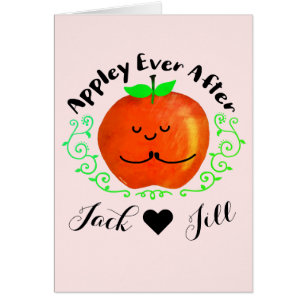 Positive Apple Pun - Appley Ever After Cards