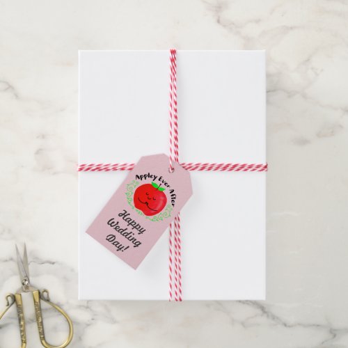 Positive Apple Pun _ Appley Ever After Gift Tags