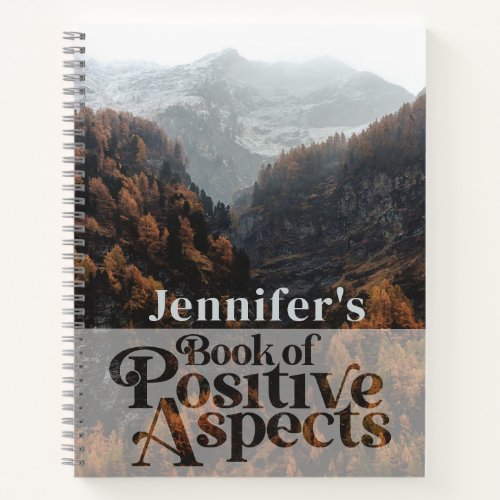 Positive Aspects Name Law of Attraction Boho Notebook
