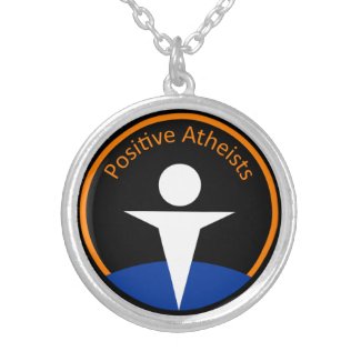 Positive Atheists Silver Plated Necklace