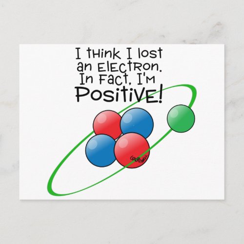 Positive Atom Postcard