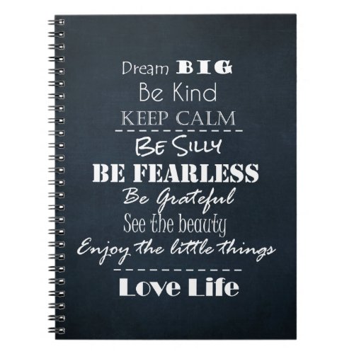 Positive Attitude Affirmations Quotes Notebook