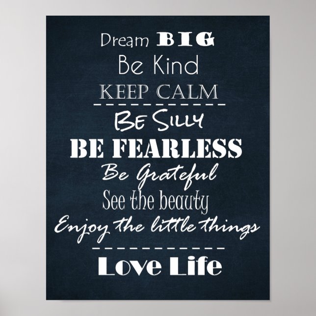 Positive Attitude Affirmations Quotes Poster (Front)