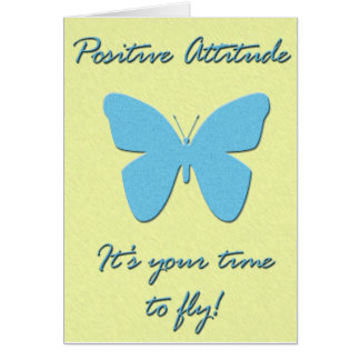 Positive Attitude Butterfly Cards